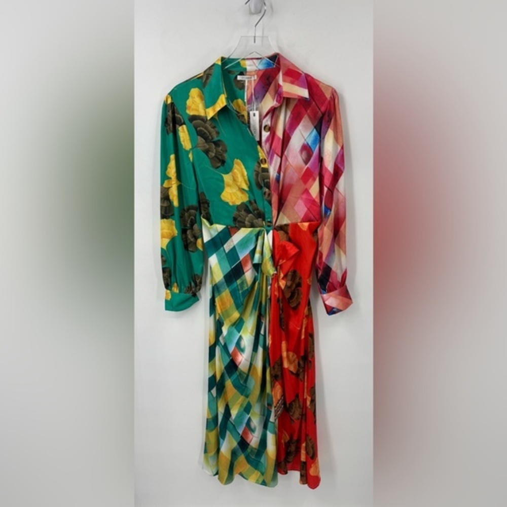 Stitchdrop Multicolor Midi Dress Medium B807